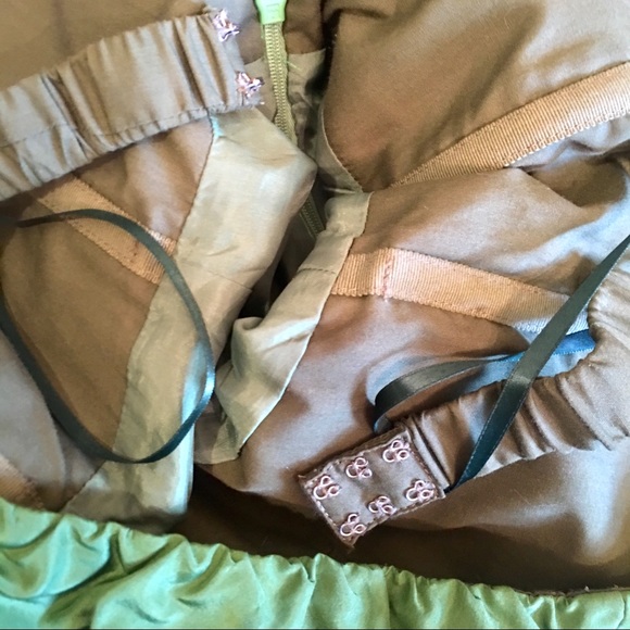 {J. Crew} Bright Green Silk Lined Strapless Dress - Picture 7 of 7